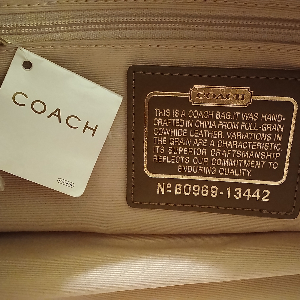 ✨ Coach Parker Leather Shoulder Bag – Cinnamon Shimmer | BNWT + Dust Bag (2009) - Picture 2 of 8